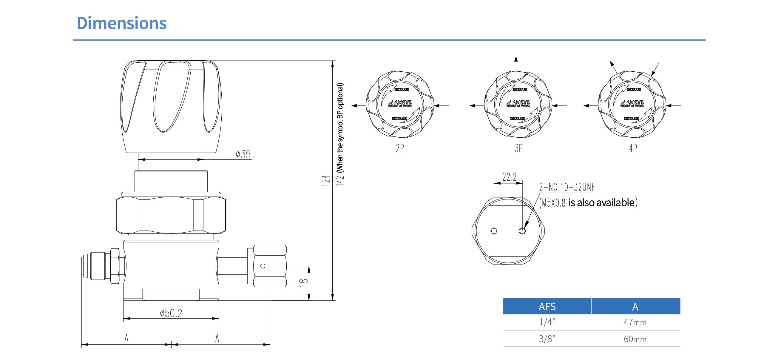 Регулятор AMFLO UHP AU21 Материал: Код ZHP (Body,Gland-SUS316L, Poppet, Nozzle, Diaphragm - Hastelloy® C-22, Seat: PCTFE) ; Поверхность 0.13 um; 2х портовый, CV-0.09