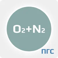 ПГС ГСО 1 разряд кислород (О2) 25% в азоте (N2) в стальном баллоне 5 л. вентиль латунь