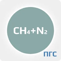 ГСО ПГС 2 разряд метан 2,5% в азоте в стальном баллоне 2л, вентиль латунь DIN6